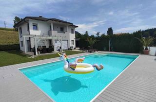Haus kaufen in 9300 Sankt Veit an der Glan, Entspannung pur – Wohnhaus mit Pool, überdachter Terrasse & Sauna nahe Längsee