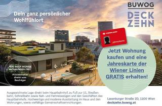 Wohnung kaufen in Laxenburger Straße 2D, 1100 Wien, Neubau Erstbezug - 2 Zimmer mit Freifläche, provisionsfrei u. gratis Jahreskarte der Wr. Linien