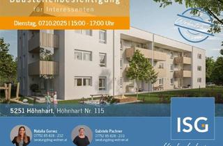 Wohnung mieten in Höhnhart 115, 5251 Höhnhart, Neubauwohnungen im Mietkauf - Top 7 im 1. OG mit 3 Zi. inkl. Carport