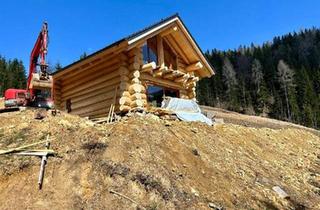 Haus kaufen in 9143 Dolintschitschach, Alpines Neubau-Chalet in Rundstammbauweise mit Freizeitwohnsitz – Ihr Rückzugsort in den Karawanken