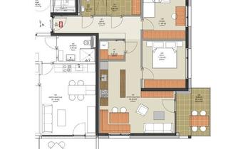 Wohnung kaufen in 6850 Dornbirn, Moderne 3-Zimmer-Wohnung mit Balkon in Dornbirn - Erstbezug 2027