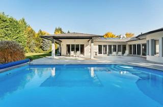 Haus kaufen in Leberweg, 2721 Bad Fischau, Architekten-Bungalow in Bad Fischau! Im Loftstil | Uneinsehbarer Garten | Pool und Wellnessbereich | Großzügige Garage