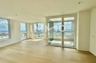 Penthouse kaufen in Dr. Adolf-Schärf-Platz, 1220 Wien, Exklusives Wohnen mit Weitblick! Pool am Dach, Fitness und Sauna inklusive! 3 Zimmer Erstbezug!