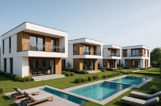 Grundstück zu kaufen in 2231 Strasshof an der Nordbahn, Baugrundstück - Baubewilligt für 4 Einfamilienhäuser mit Pool, Gartenhütte und PKW - Stellplätze! TOP LAGE