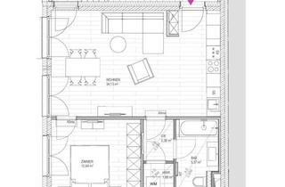 Wohnung mieten in 1120 Wien, Erstbezug - Coole 2 Zimmer Wohnung mit außergewöhnlicher Dachterrasse