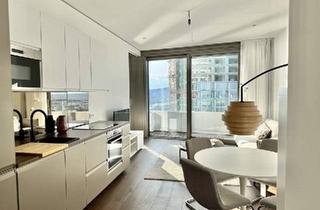 Wohnung mieten in Donau, 1220 Wien, NEU! 42. Etage! Möbliert - Doorman, Gym, Pool UND den schönsten Ausblick auf Kahlenberg