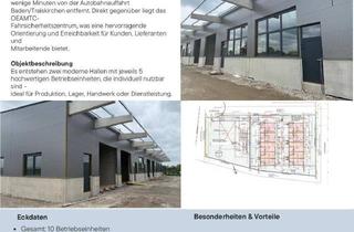 Lager mieten in Gewerbepark B17 / Ii / Straße 3 / Objekt 11, 2524 Teesdorf, Erstbezug! Moderne Gewerbehallen am Puls der Wirtschaft südlich von Wien