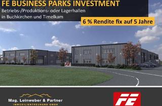 Gewerbeimmobilie kaufen in 4850 Timelkam, STARINVESTMENT! 6 % Rendite fix auf 5 Jahre! Betriebs-/Produktions-oder Lagerhallen von 86 - 329 m² Fläche in Buchkirchen und Timelkam (Top 27)