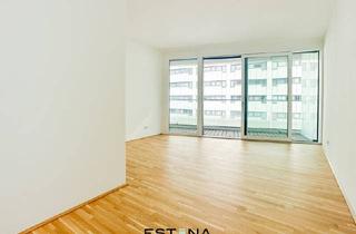Wohnung mieten in Wagramer Straße, 1220 Wien, Nähe U1 Station Kaisermühlen - Singlewohnung mit optisch abgetrenntem Schlafbereich - Neubau