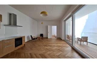 Wohnung kaufen in 1050 Wien, Wiener Wohnkultur trifft moderne Raffinesse - Stilvoller Altbau mit Loggia & Balkon in Bestlage