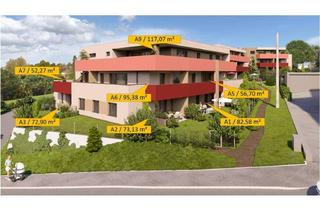 Wohnung kaufen in 4722 Peuerbach, Lichtdurchflutete 4-Zimmer Wohnung mit Weitblick in den STADTTERRASSEN PEUERBACH - provisionsfrei! ** JETZT FRÜHKÄUFER-RABATT!**