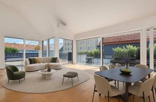 Maisonette kaufen in Kettenbrückengasse, 1040 Wien, Außergewöhnliche DG-Maisonette mit 2 Terrassen beim Naschmarkt mit Garage im Haus