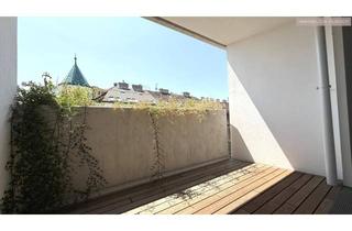 Wohnung mieten in Schönbrunner Straße, 1050 Wien, 6. OG und WEITBLICK!!! Sensationelle Single-Wohnung mit hochwertigen Einbaumöbeln und großer Außenfläche