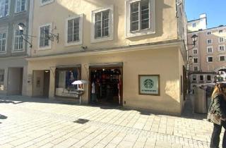 Geschäftslokal mieten in Getreidegasse, 5020 Salzburg, Eck-Geschäftslokal in bester Lage - Getreidegasse vis-à-vis vom Mozarts Geburtshaus