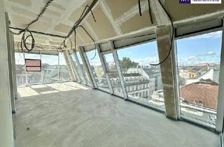Wohnung kaufen in Margaretenstraße, 1050 Wien, Welch grandioser Panoramablick! Großzügige drei Zimmer, mit 2 kompakten Terrassen und bester Lage!