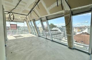 Wohnung kaufen in Margaretenstraße, 1050 Wien, Welch grandioser Panoramablick! Großzügige drei Zimmer, mit 2 kompakten Terrassen und bester Lage!