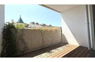 Wohnung mieten in Schönbrunner Straße, 1050 Wien, 6. OG und WEITBLICK!!! Sensationelle Single-Wohnung mit hochwertigen Einbaumöbeln und großer Außenfläche