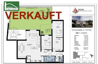 Wohnung kaufen in Donauwartesteig, 1190 Wien, (VERKAUFT) Anleger aufgepasst (3,5% Mietgarantie). Gartenwohnung mit eigenem Eingang, Luxusneubau in Hanglage mit Bergsauna | amBergblick19