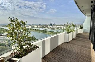 Wohnung mieten in Donau, 1220 Wien, DANUBEFLATS - 45m2 Balkon inkl. Möblierung, Pool und Wellness Bereich - U1 vor der Türe! LUXUS LEBEN AM WASSER