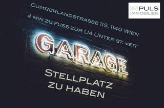 Garagen mieten in Cumberlandstraße, 1140 Wien, Garagenstellplatz bei der U4 Unter St. Veit / ideal für Pendler
