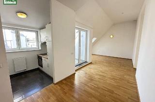 Wohnung kaufen in Arthaberplatz, 1100 Wien, Moderne Dachgeschosswohnung mit großer Terrasse nahe Arthaberplatz in ruhiger Seitengasse! Hohe Decken und Traumbad mit Fenster
