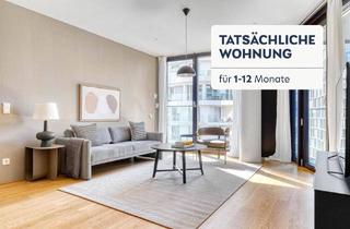 Wohnung mieten in Canettistraße, 1100 Wien, Traumblick über Wien, BelMain Tower mit Gym, Wellness & Lounge, 3 Zimmer + Balkon, 14. Stock, U-Bahn (VIE237)