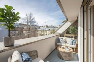 Wohnung kaufen in Millergasse, 1060 Wien, Wohnjuwel direkt am Park mit einzigartigem Fernblick und großzügiger Sonnenterrasse