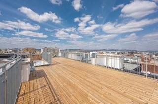 Wohnung mieten in 1100 Wien, ++FonteFlats++ Außergewöhnlicher 4-Zimmer Dachgeschoss-ERSTBEZUG mit großartiger Dachterrasse