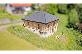 Haus kaufen in 8240 Friedberg, Rarität bei Friedberg: Kanadisches Holzblockhaus im Rohbau
