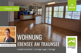 Wohnung mieten in 4802 Ebensee, Großzügige helle 3 Zimmer Wohnung mit Garage zu mieten