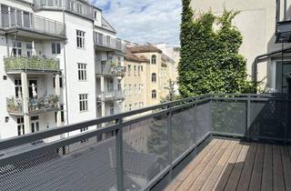 Wohnung kaufen in Rennweg / Belvedere, 1030 Wien, Grünruhelage nahe Belvedere! Luxuriöse 3-Zimmer-Erstbezug-Dachgeschoss-Wohnung mit zwei Balkonen in historischem Gebäude