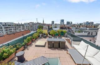 Wohnung kaufen in Nestroyplatz, 1020 Wien, Wiener Skyline-Blick! Großzügige Dachterrassenwohnung, Nähe Nestroyplatz