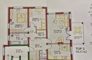 Wohnung mieten in 6330 Kufstein, Moderne 3 Zimmer Wohnung mit Keller und Tiefgarage in Kufstein