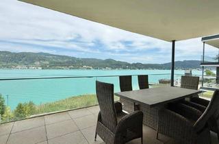 Wohnung kaufen in 9082 Maria Wörth, Luxusapartment mit unverbaubarem Panorama-Seeblick und privatem Seezugang am Wörthersee