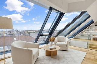 Maisonette kaufen in Liechtensteinpark, 1090 Wien, Beeindruckende Penthousewohnung mit wunderschönem Blick und Garage in Stilaltbau