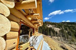 Haus kaufen in 9143 Dolintschitschach, Rundstamm-Chalet mit Freizeitwohnsitzwidmung auf 1.200 m – Rückzugsort in den Alpen