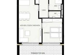 Wohnung kaufen in 6200 Jenbach, Provisionsfrei: 2-Zimmerwohnung (Top W06) - Jenbach SONNJOCH
