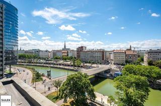 Wohnung mieten in Donaukanal, 1020 Wien, Ab 1.8.25 - ERSTBEZUG nach Generalsanierung mit Fernblick (Donaukanal, Stephansdom, ...): 3 Zimmer + Küche - Miete inkl. Heizkosten!
