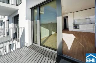 Wohnung mieten in Karl-Popper-Straße, 1100 Wien, Sonnwendviertel: 1-Zimmer-Wohnung mit Balkon im 3. OG ? Fitnessraum, Co-Working & Rooftop-Terrasse inklusive!