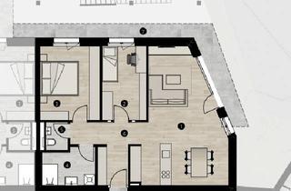 Wohnung mieten in Aldranser Straße 11, 6020 Innsbruck, Wohnen am Schlosspark: Neubau 3-Zimmer Wohnung mit Garten