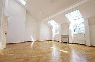 Wohnung mieten in Gonzagagasse, 1010 Wien, GONZAGAGASSE, BÖRSE-NÄHE, klimatisiertes 122 m2 Dachgeschoss mit 8 m2 Terrasse, 3 Zimmer, Komplettküche, 2 Bäder, Parketten
