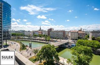 Wohnung mieten in Donaukanal, 1020 Wien, Ab 1.8.25 - ERSTBEZUG nach Generalsanierung mit Fernblick (Donaukanal, Stephansdom, ...): 3 Zimmer + Küche - Miete inkl. Heizkosten!