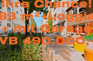 Wohnung kaufen in Pfeilgasse 43-NÄHE, 1080 Wien, IHRE CHANCE FÜR DEN 8TEN: SYMPATHISCHE 83 m² + 15 m² LOGGIA + EIGENTUMS-GARAGE!