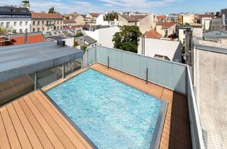Penthouse kaufen in Karmelitermarkt, Taborstraße, Praterstraße, Innere Stadt, Krankenhaus Der Barmherzigen Brüder, 1020 Wien, Karmelitermarkt - Penthouse mit Pool und Parkblick
