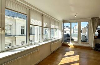 Wohnung mieten in Mariahilfer Straße, Haus Des Meeres, Stiftgasse, Gerngross, Kirchengasse, U2, U 5, 1060 Wien, Klimatisierte Terrassenwohnung mit Blick auf das Haus des Meeres und auf die Mariahilferstraße