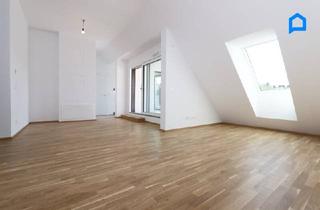 Wohnung mieten in 1170 Wien, DACHGESCHOSS LUXUS-Neuwertig- 2 Zimmer, Pauschale allinklusiv Miete, 31m² Wohnzimmer, West-Terrasse 21,27 m², Maßeinbau-Küche, zugfreie Deckenkühlung, FBH, Alarmanlage, Lift, barrierefrei, Garage optional