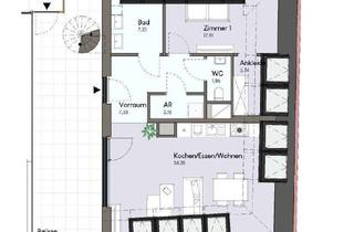 Wohnung kaufen in 2514 Traiskirchen, Exklusive 3-Zimmer-Dachgeschosswohnung mit Ankleide, großem Balkon & Dachterrasse