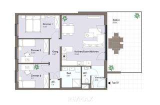 Wohnung kaufen in 2514 Traiskirchen, Open-Hause-Day / Samstag, 18.Oktober 2025 von 10:00 bis 14:00 Uhr |Neubau Erstbezug | 4-Zimmer-Wohnung mit großem Balkon| 2 Garagenplätze möglich