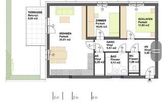 Genossenschaftswohnung in Hauptstraße 32b/2, 4550 Kremsmünster, Suchen Nachmieter für 75m2 Neubauwohnung mit Eigengarten in Kremsmünster.