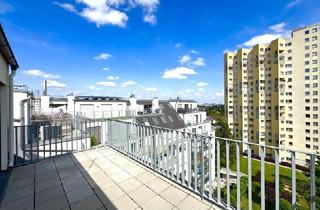 Penthouse kaufen in Donau, 1220 Wien, Penthouse Living beim Donauzentrum und U1! Neubau! große Terrasse! Garage! elektrische Beschattung!